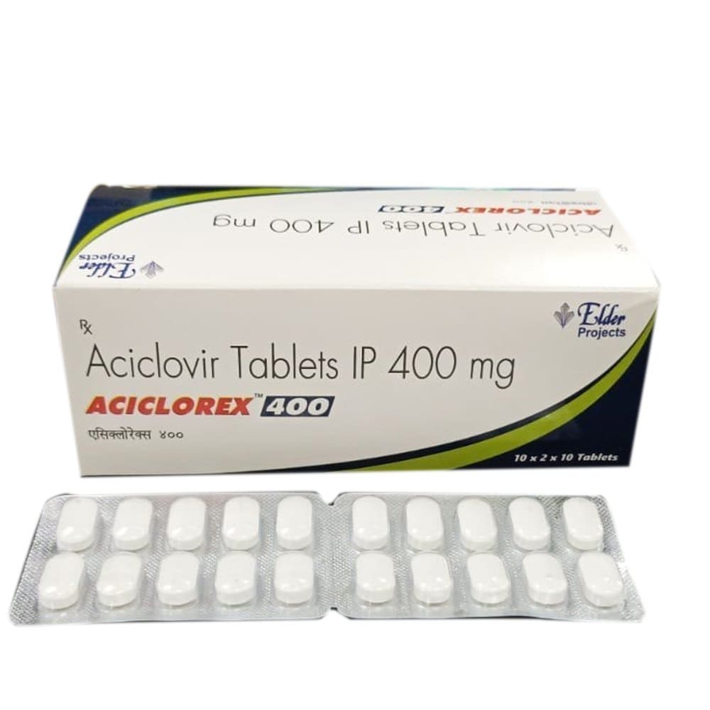 Aciclovir/ Acyclovir Tablets IP 400 mg
