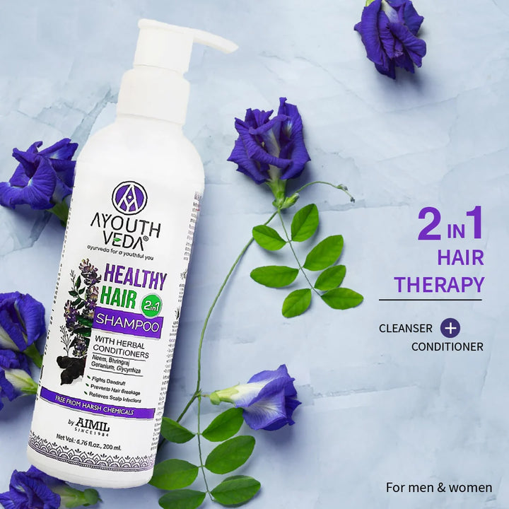 Ayouthveda Healthy Hair Shampoo With Bhringraj and Shikakai  200ml