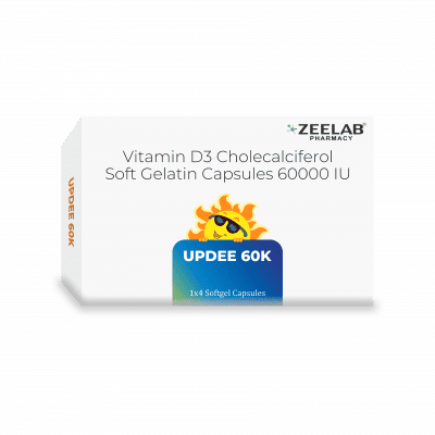 Cholecalciferol (Vitamin D3) 60000 IU Softgel Capsules | High Strength Vitamin D Supplement for Bone, Muscle & Immune Health | 4 & 8 Softgel Capsules