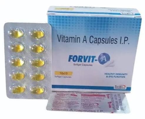 Jan Aushadhi Vitamin A 25000 IU Capsules – Vitamin A (Retinol 7.5mg)