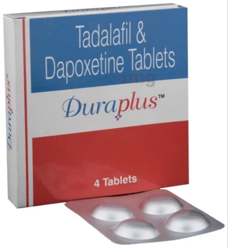 Tadalafil 20 mg & Dapoxetine 60 mg Tablets (4 tablets in a strip)